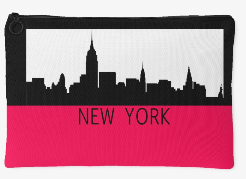 New York City Skyline Zipper Accessory Clutch Available - Hudson River, transparent png