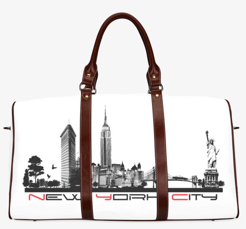 New York City Skyline 6 Waterproof Travel Bag/large - Bags Travel Girls, transparent png