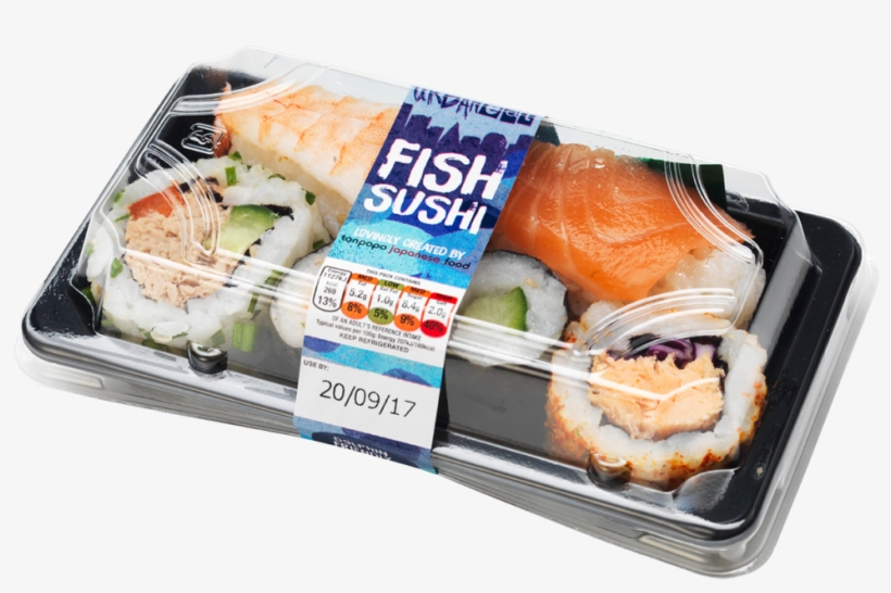 Fish Sushi Roll Lunch Box - Sashimi, transparent png
