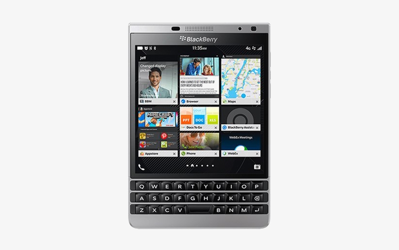 Blackberry Mobile Png Free Download - Passport Blackberry, transparent png