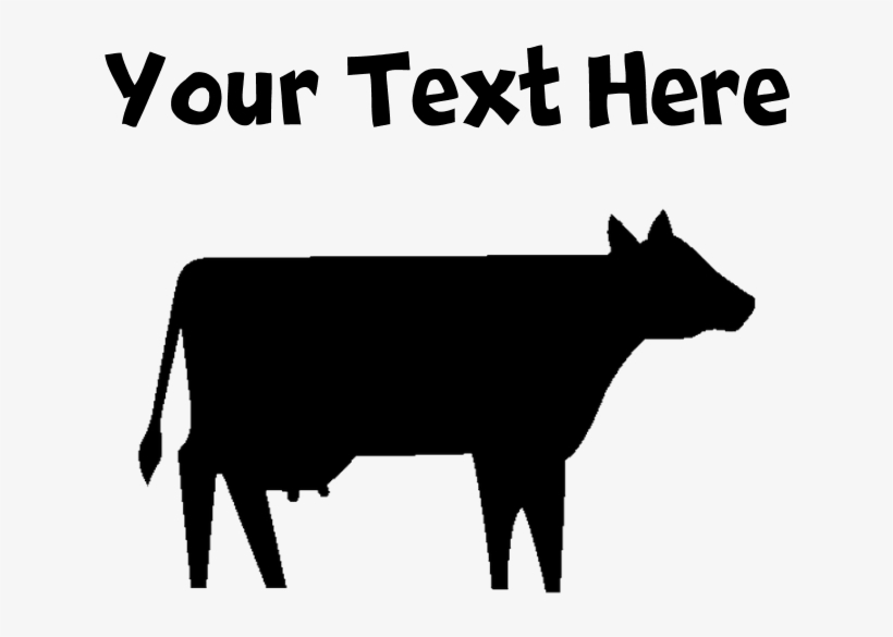 Cow Silhouette Tote Bag - Cattle, transparent png
