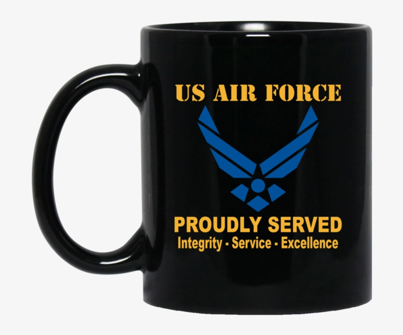 Us Air Force Logo Black Mug 11 Oz - Air Force, transparent png