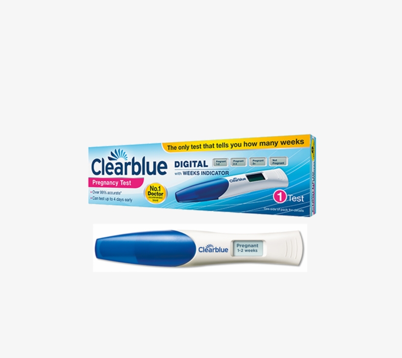 Clearblue Digital Pregnancy Test With Conception Indicator - Tool, transparent png
