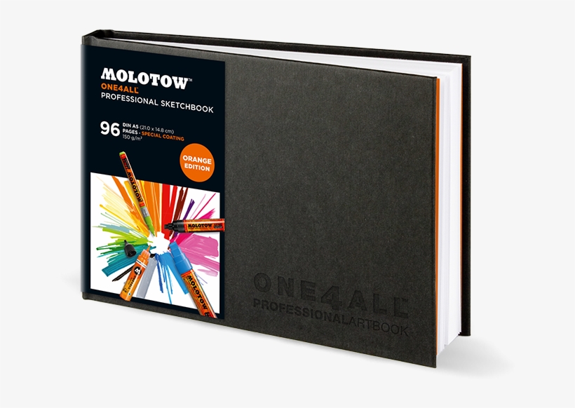 One4all™ Professional Sketchbook Din A5 - Landscape A4 Sketchbook, transparent png
