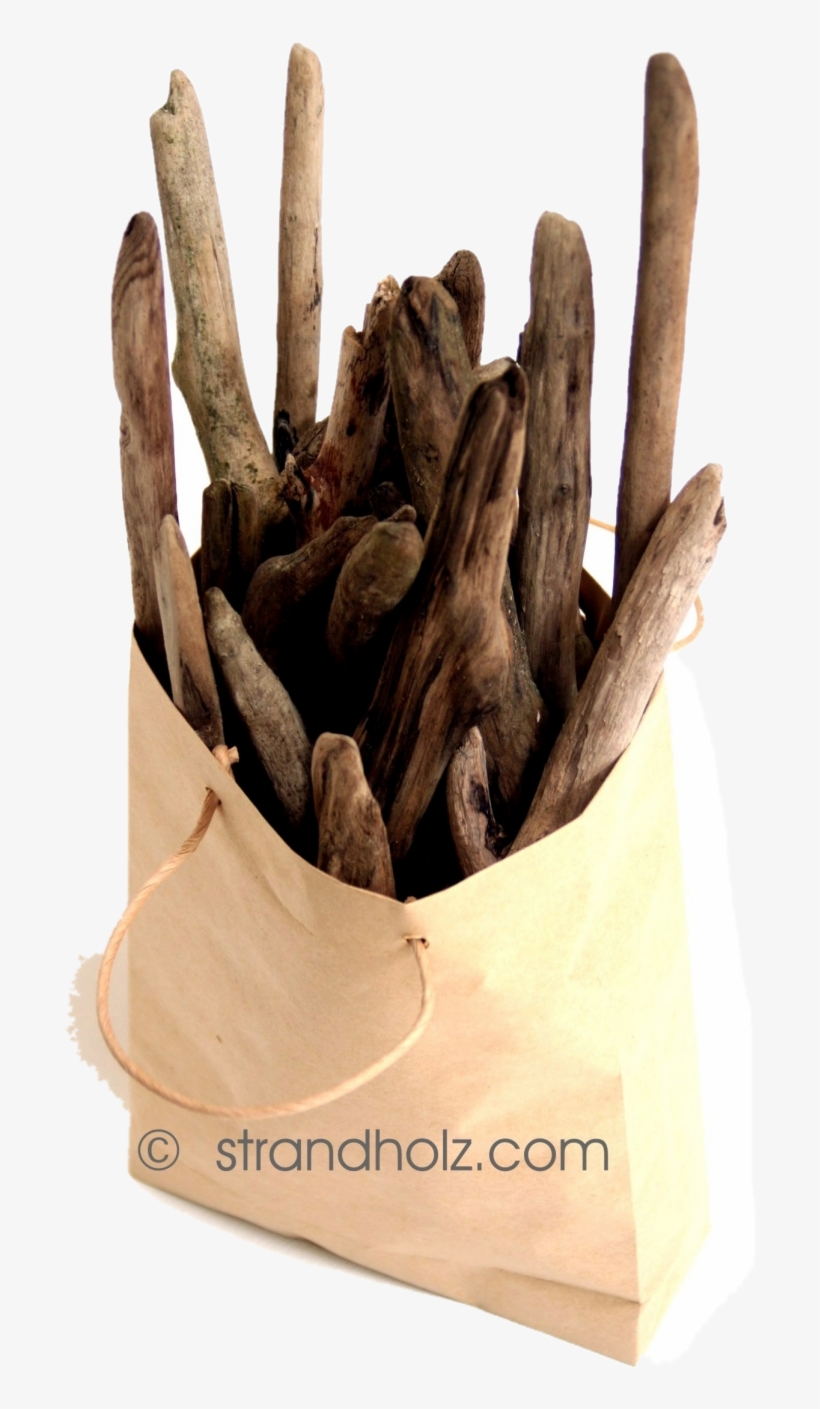 Driftwood In A Bag View1 - Paper Bag, transparent png