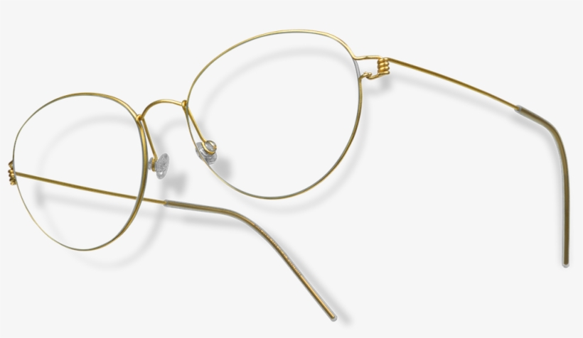 Brass Progressive Reading Glasses - Lindberg Air Titanium Rim Damen, transparent png