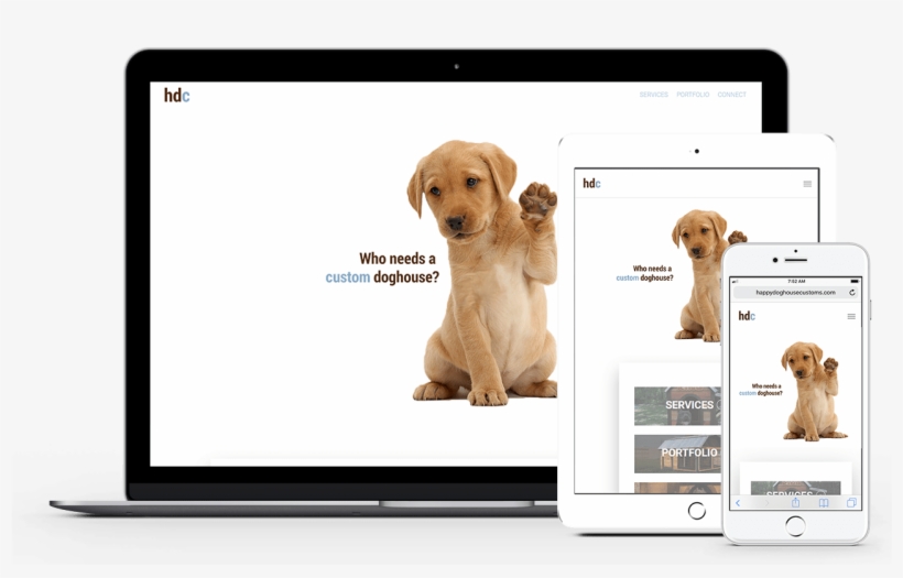 The “portfolio” Page Shows A Collage Of Custom Creations - Labrador Retriever, transparent png