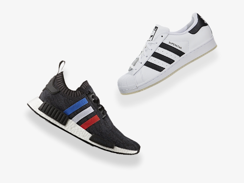 Two-sneakers - Adidas Superstar, transparent png
