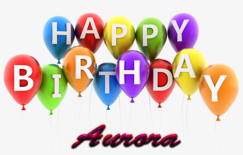 Aurora Happy Birthday Balloons Name Png - Happy Birthday Aman Cake, transparent png