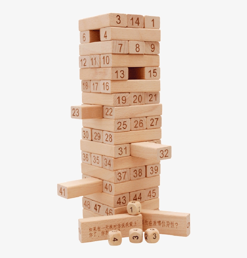Large Children's Baby Intelligence Digital Stack High - Jenga, transparent png
