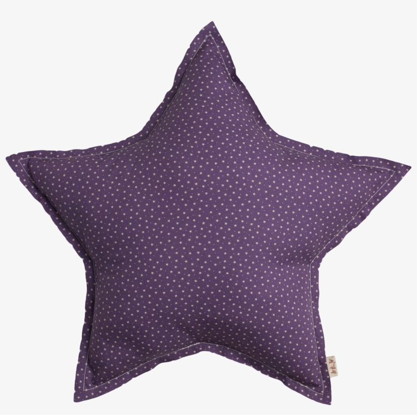 Violet Star Medium Star Cushion Numero - Polka Dot, transparent png