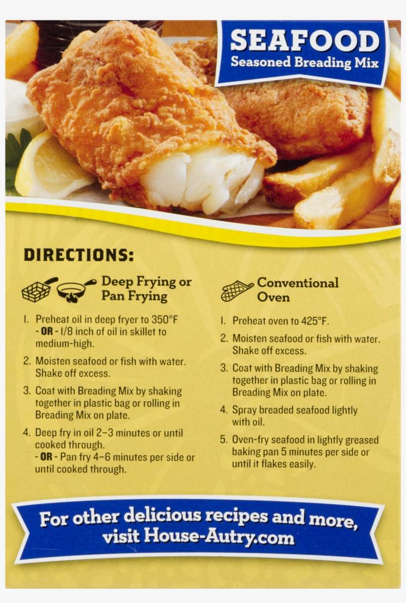 House Autry Seafood Breader - Fish And Chips, transparent png