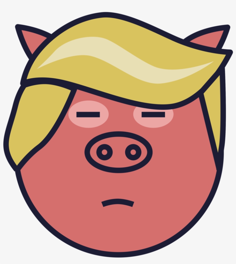 Trump Pig 3, transparent png