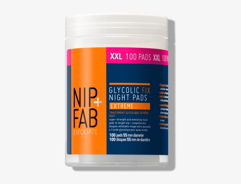 Glycolic Fix Night Pads Extreme Xxl - Nip+fab Glycolic Fix Night Pads Extreme, transparent png