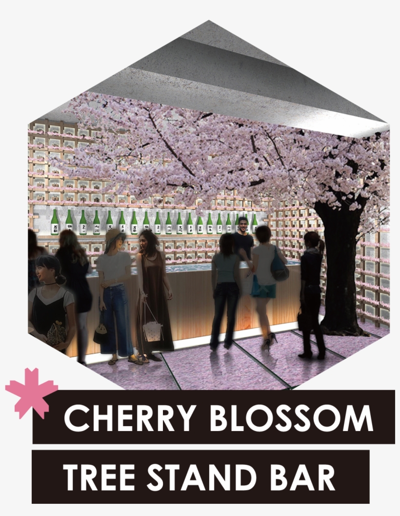 A Stand Bar With A Tall Sakura Tree Rises In The Middle - Keep Calm And Blog, transparent png