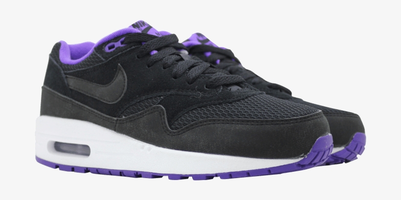 Nike Air Purple And Black - Sneakers, transparent png