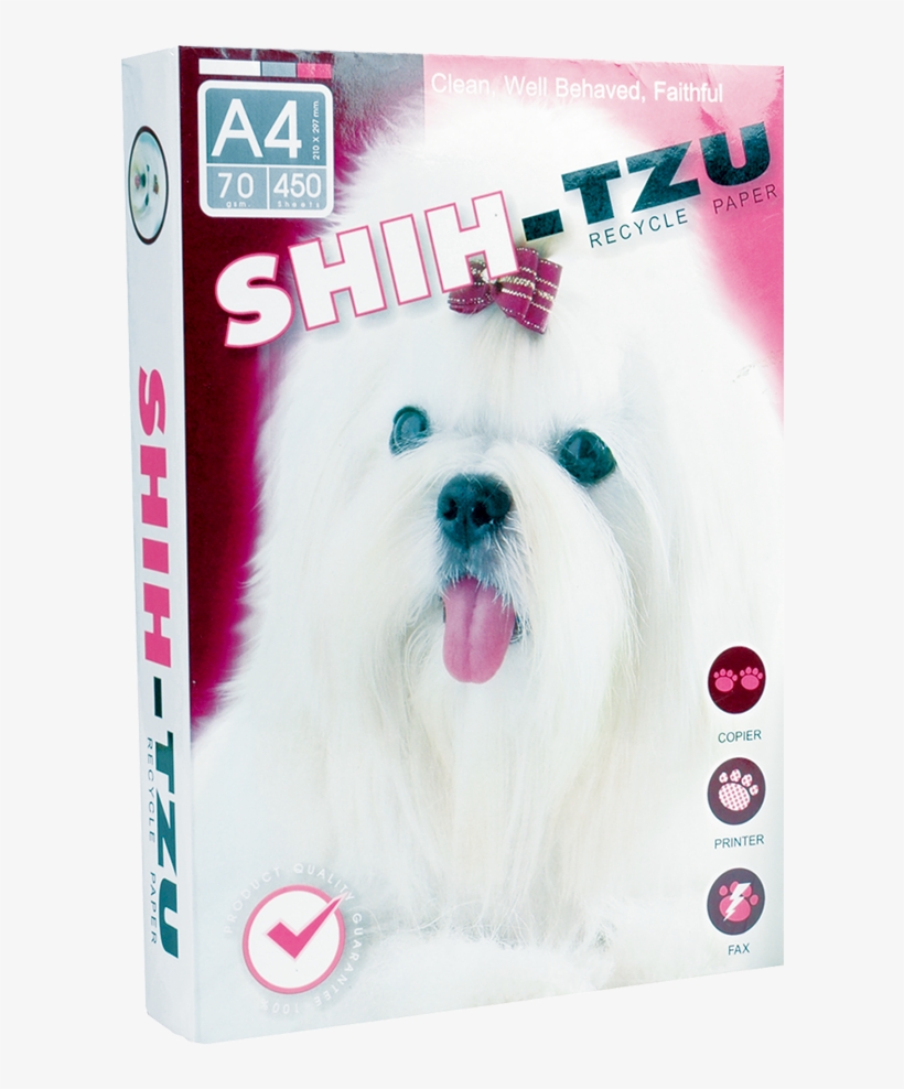 โปรโมชั่น Shih-tzu Copy Paper Size A4 70 Gram 1 Ream - Companion Dog, transparent png