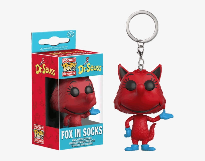 Fox In Socks Pocket Pop Keychain - Fox In Socks Keyring, transparent png