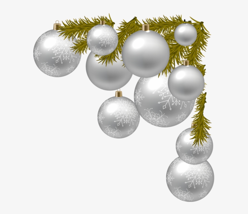 Noel Bordures Christmas Clipart, Christmas Images, - Silver Christmas Decor Png, transparent png