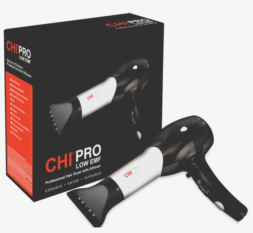 Buy Farouk Chi Pro Gf1505 Low Emf 1300 Watt Ionic Hair - Chi Hair Dryer, transparent png