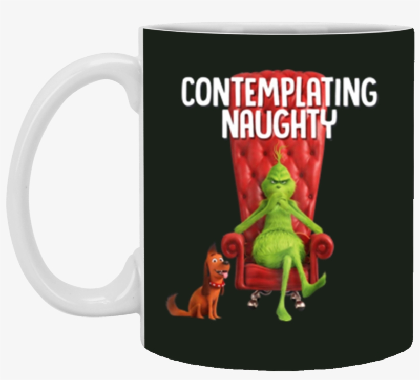 Seuss The Grinch Contemplating Naughty 11 Oz Mug - The Grinch, transparent png