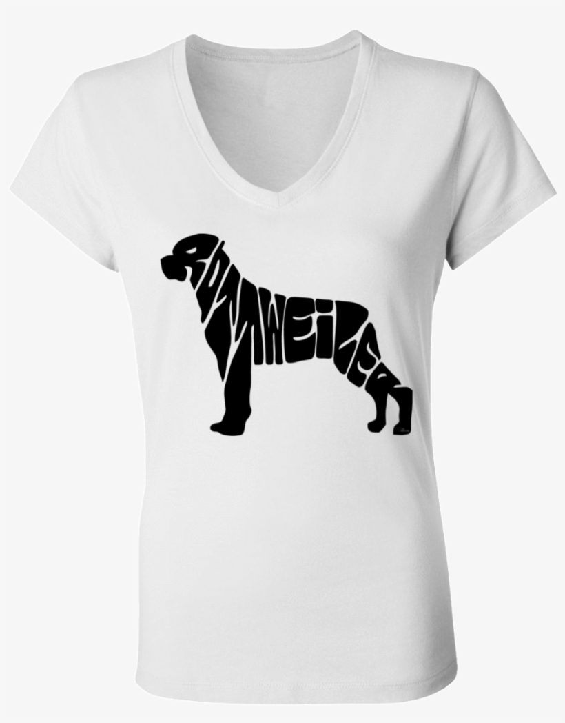 Ladies' V Neck T Shirt - Perros De Caza Dibujos, transparent png