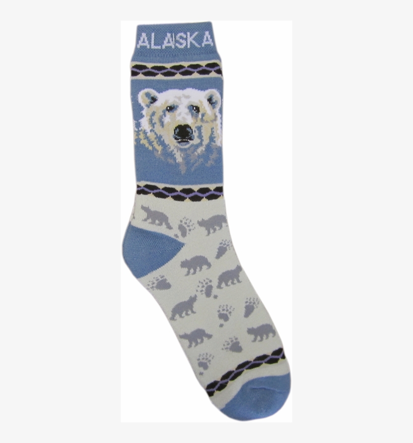 Polar Bear Face Towel Socks - Sock, transparent png