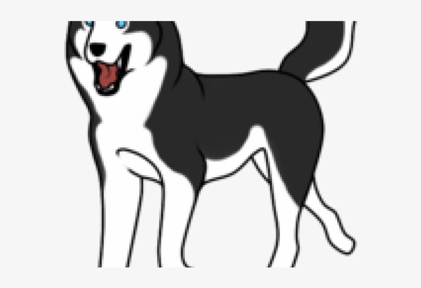 Jpg Stock Cliparts Puppy X Carwad Net - Husky Cute Black And White Clipart, transparent png