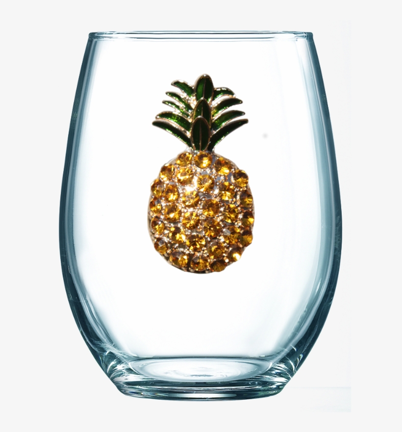 Red Apple Jeweled Stemless Wine Glass - Wine Glass, transparent png
