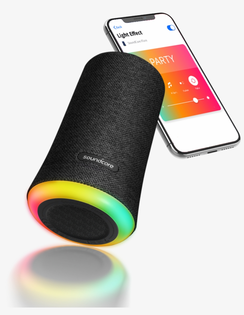 Soundcore - Flare - Anker Soundcore Flare Portable Bluetooth 360 Speaker, transparent png
