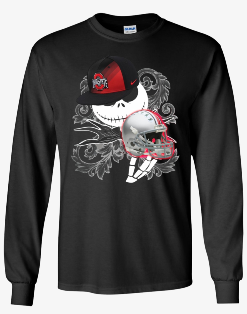 Jack Skellington Ohio State Buckeyes Shirt Ls Shirt - Change My Mind T Shirt, transparent png