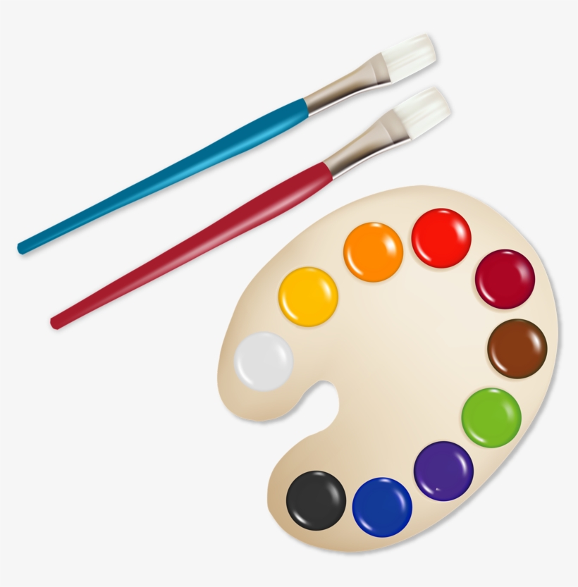 Paint Clipart Paint Board - Watercolor Paints Clipart, transparent png