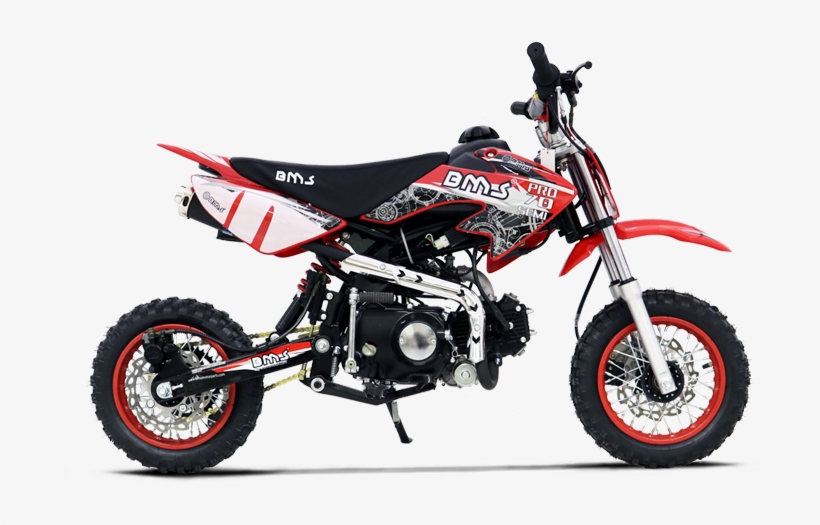 Bms Pro 70 Semi Dirt Bike - Motorcycle, transparent png