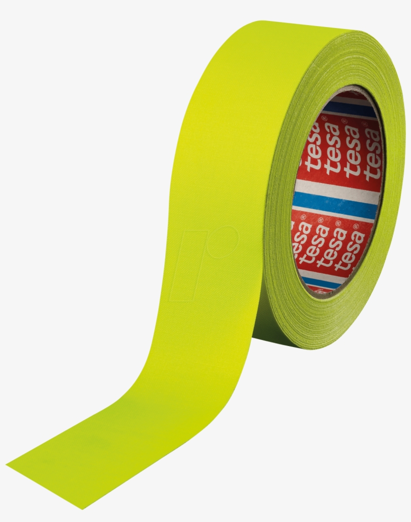 Highlight Fabric Tape, Neon Yellow, 25 Mm Tesa 04671 - Art, transparent png