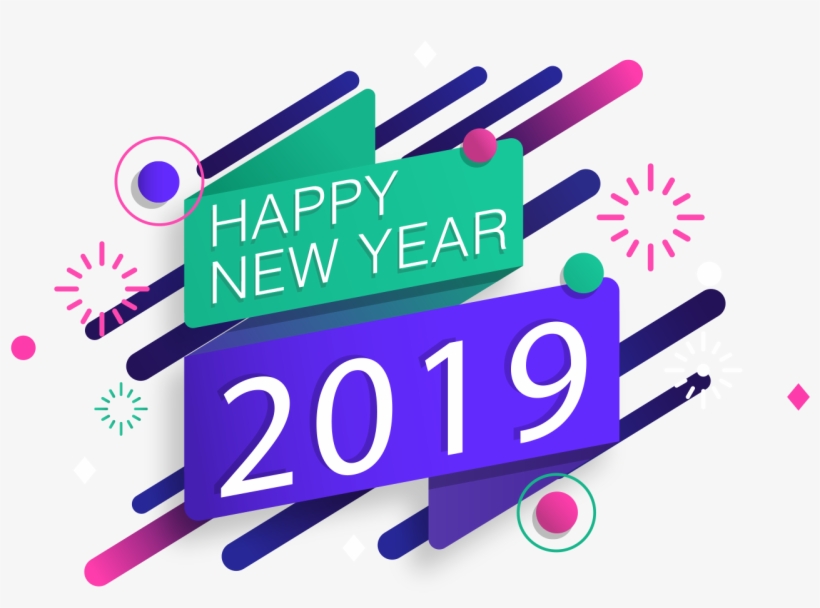 Download - Happy New Year 2019 Vector, transparent png