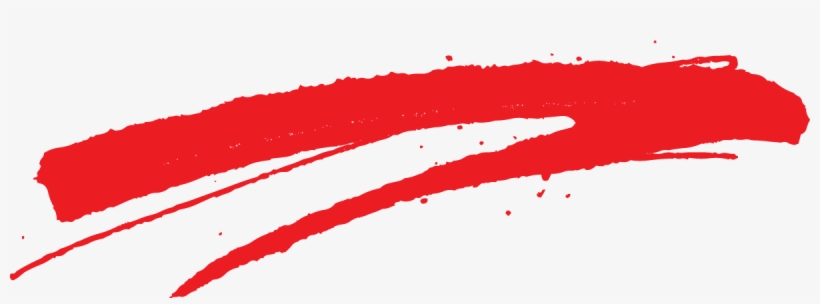 Red Paint Swash - Illustration, transparent png