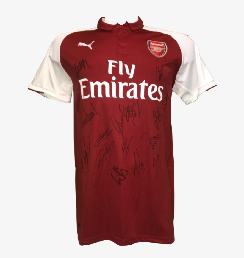 Arsenal Signed Jersey 2017 - Arsenal, transparent png