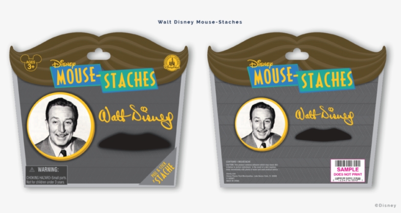 Moustaches-02 - Walt Disney Without Mustache, transparent png