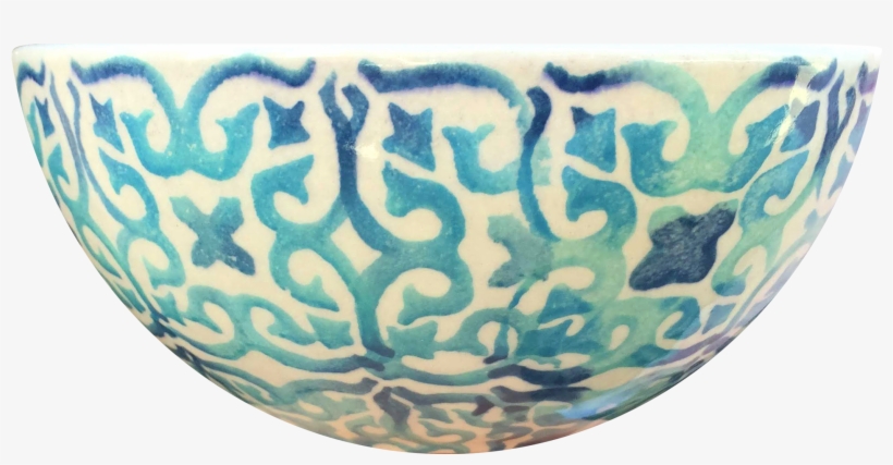 Cereal Bowl Aqua Az02-nc04 - Blue And White Porcelain, transparent png