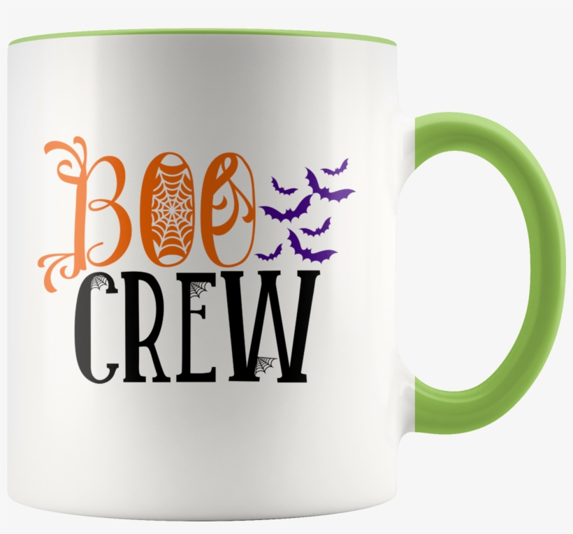 Boo Crew Funny Halloween Ghost Coffee Mug With Vampire - Mug, transparent png