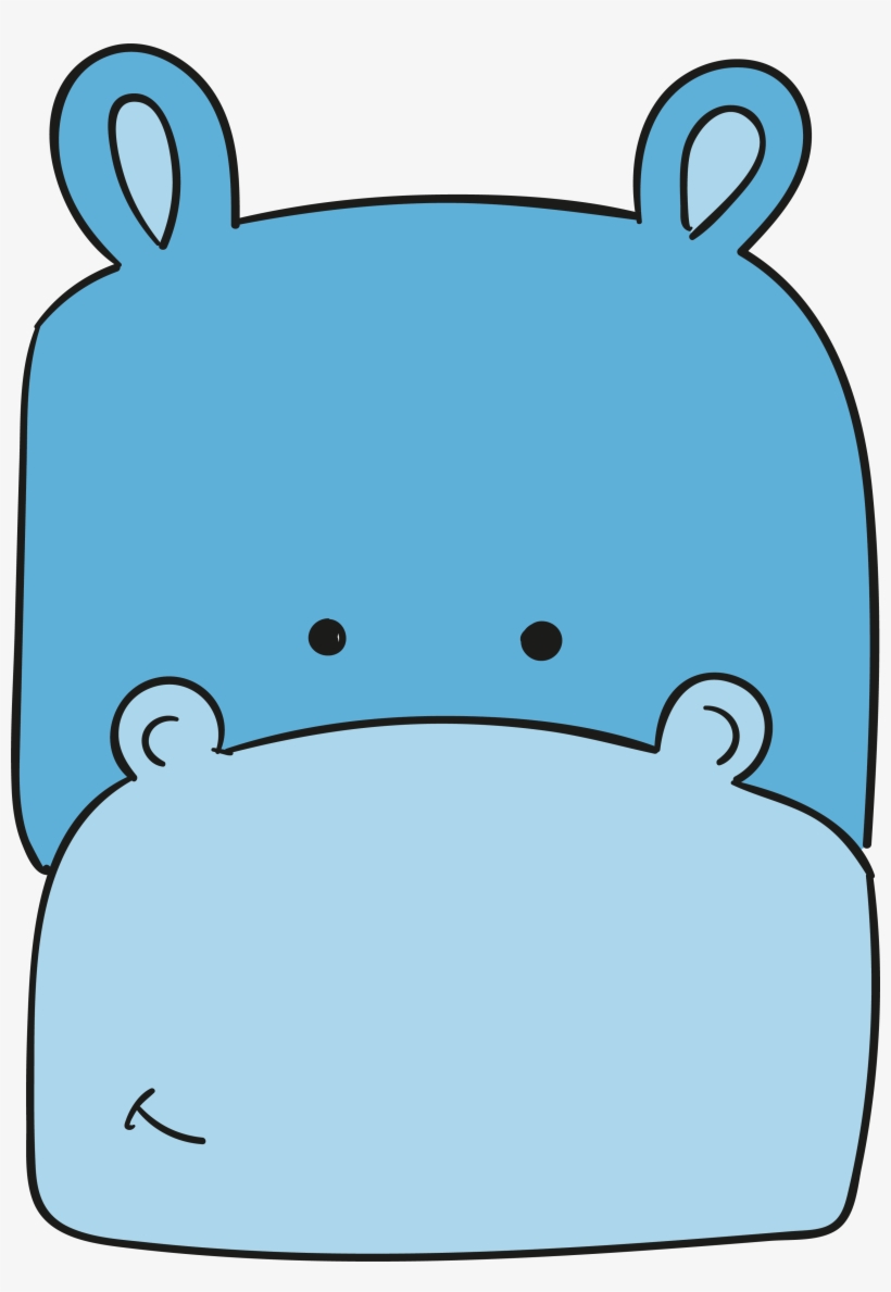 Hippopotamus Clip Art Cartoon Hippo Small Animal - Hippopotamus, transparent png