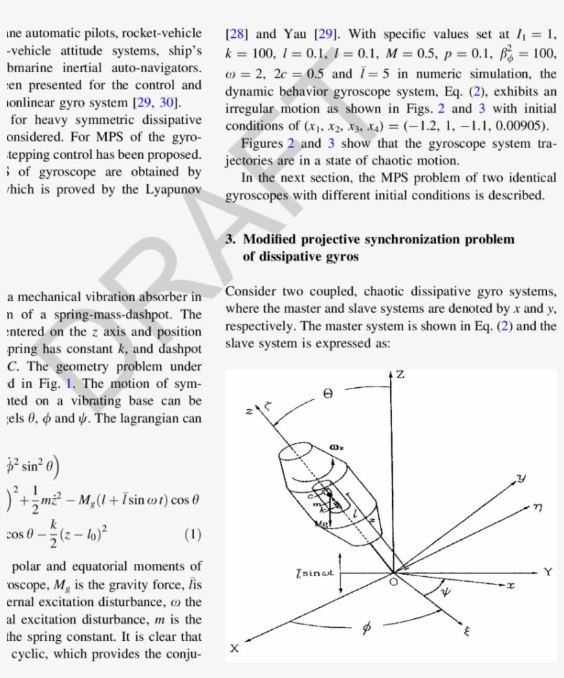 A Schematic Diagram Of A Heavy Symmetric Gyroscope - Diagram, transparent png