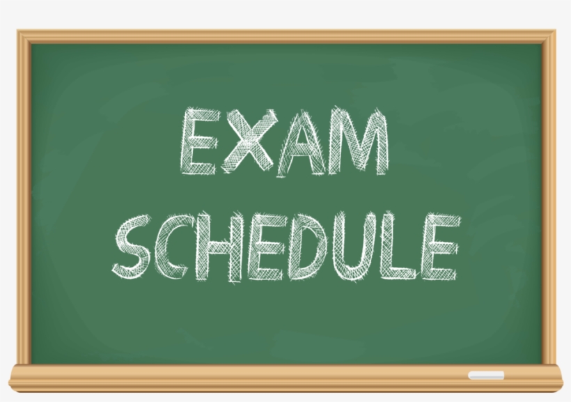 Exam-schedule - Blackboard, transparent png