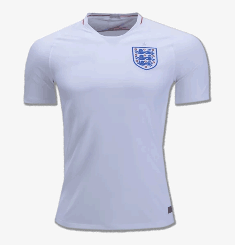 England Football Jersey Home 2018 Fifa World Cup1 - Active Shirt, transparent png