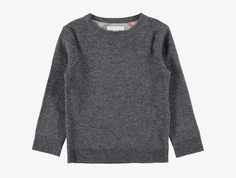 Picture Of Elbow Patch Jumper Grey - Sweater, transparent png