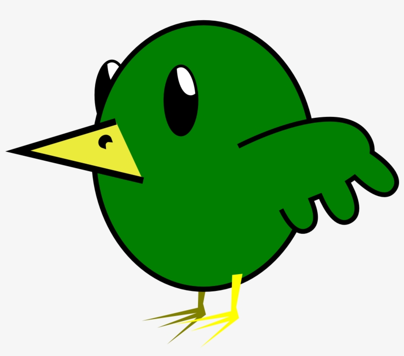 Dove Clipart Turtle Clip - Green Bird Cartoon, transparent png