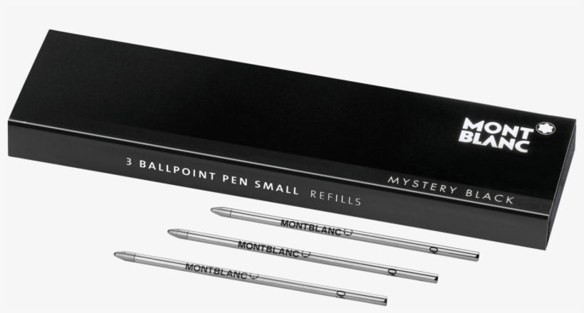 3 Ballpoint Pen Refills Small Mystery Black For Meisterstück - Montblanc 116193, transparent png