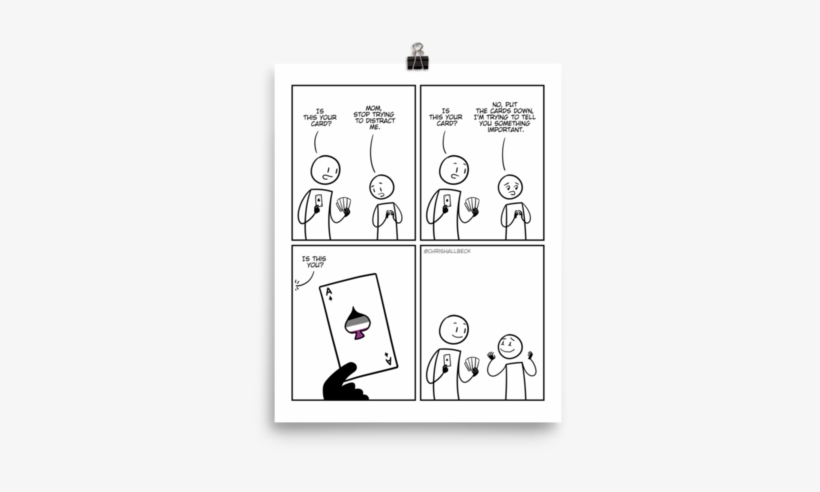 Ace Card Print - Asexuality, transparent png