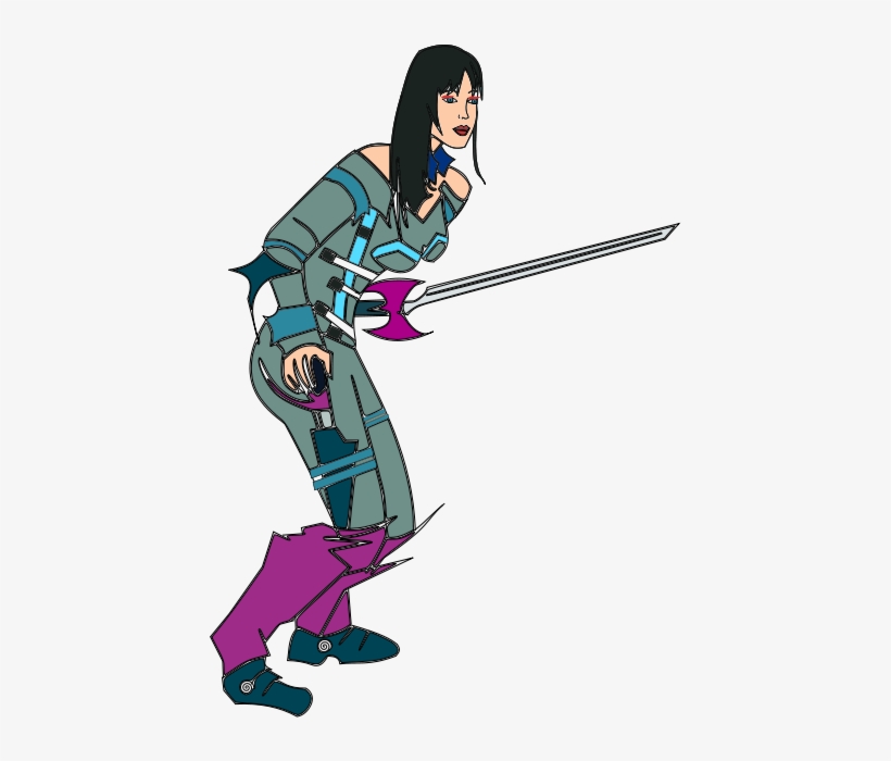 Free Espada Free Goddess Of Justice Free Guerrera - Clip Art, transparent png
