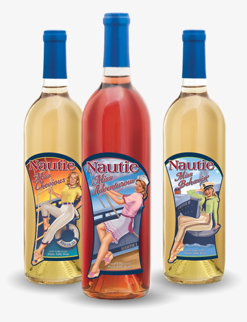 Shop Nautie Wines - Glass Bottle, transparent png